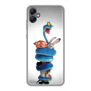 Силиконовый чехол с принтом Зоотрополіс для Samsung Galaxy A05 (Змея Зоо)