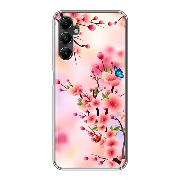 Чехол с рисунком «Бабочки на сакуре» для Samsung Galaxy A05s Чехол с рисунком «Бабочки на сакуре» для Samsung Galaxy A05s
