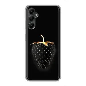 Чехол с изображением вкусной еды для Samsung Galaxy A05s (Чёрная клубника)