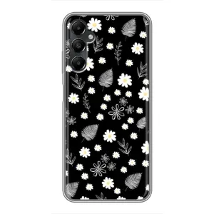 Чехлы с тематикой "ЦВЕТЫ" на Samsung Galaxy A05s (цветение на чорном)