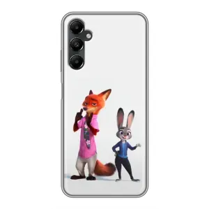 Силіконовий чохол з принтом Зоотрополіс для Samsung Galaxy A05s (Джуді і Нік)