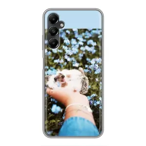 Чехлы с изображением разных животных для Samsung Galaxy A05s (Ежик на руках)
