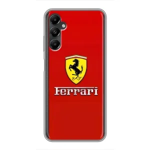 Силиконовый бампер с картинкой машины на Samsung Galaxy A05s (Ferrari Logo)