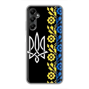 Силиконовый Чехол на Samsung Galaxy A05s (Герб и вышыванка)