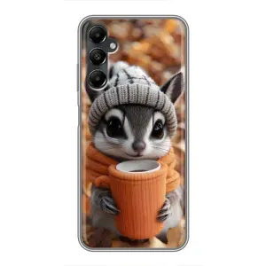 Печатный чехол «Зверята с кофе» для Samsung Galaxy A05s (Грызунчик с кофе)
