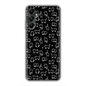 Чехол на тематику: Коты для Samsung Galaxy A05s (Котики на черном)