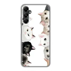 Силиконовый чехол с котиком для Samsung Galaxy A05s (Коты)