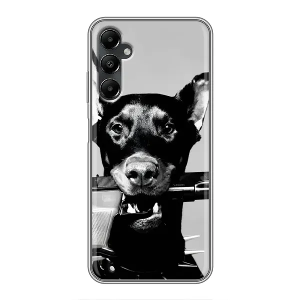 Чехол с рисунком «Опасный доберман» для Samsung Galaxy A05s Чехол с рисунком «Опасный доберман» для Samsung Galaxy A05s