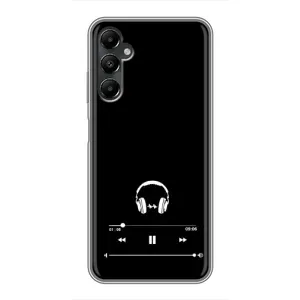Чехол с картинками на черном фоне для Samsung Galaxy A05s (Плеер)