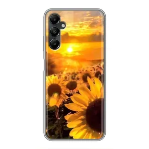 Чехол с Цветами для Samsung Galaxy A05s (поле подсолнухов)