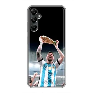 Чехлы Лео Месси Аргентина для Samsung Galaxy A05s (Счастливый Месси)