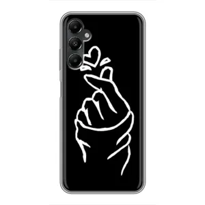 Чехлы (Знак сердечка) на Samsung Galaxy A05s (Сердце на черном)