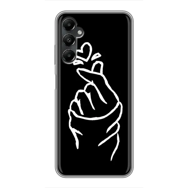 Чехол с рисунком «Сердце на черном» для Samsung Galaxy A05s Чехол с рисунком «Сердце на черном» для Samsung Galaxy A05s