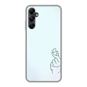 Чехлы (Знак сердечка) на Samsung Galaxy A05s (Сердце на голубом)