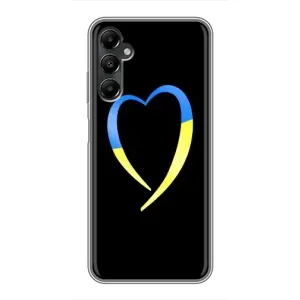 Силиконовый Чехол на Samsung Galaxy A05s (Я-Украина) (Украинское сердце)