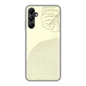 Чехол цветочный дизайн для Samsung Galaxy A05s (Зелёный фон)