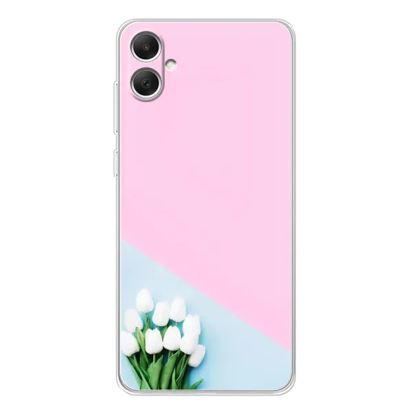 Чехол с рисунком «Белые тюльпаны» для Samsung Galaxy A06 Чехол с рисунком «Белые тюльпаны» для Samsung Galaxy A06