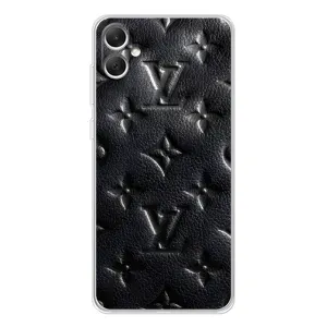 Текстурный Чехол Louis Vuitton для Гелекси А06 (Черный ЛВ)