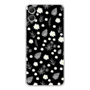 Чохли з тематикою "КВІТИ" на Samsung Galaxy A06 (цвітіння на чорному)