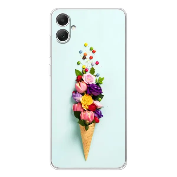 Чехол с рисунком «Цветок-мороженное» для Samsung Galaxy A06 Чехол с рисунком «Цветок-мороженное» для Samsung Galaxy A06