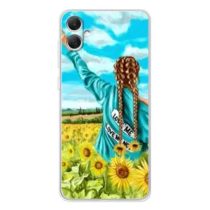 Чохол Стильні дівчата на Samsung Galaxy A06 (Дівчина на полі)