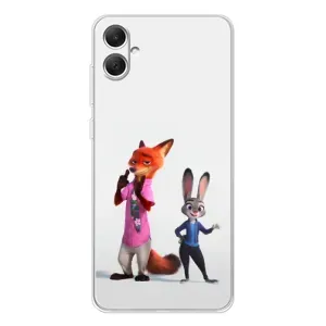 Силиконовый чехол с принтом Зоотрополіс для Samsung Galaxy A06 (Джуди и Ник)