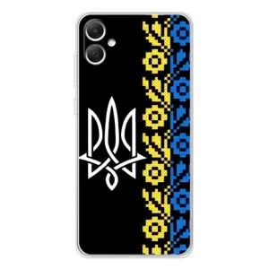 Силиконовый Чехол на Samsung Galaxy A06 (Герб и вышыванка)