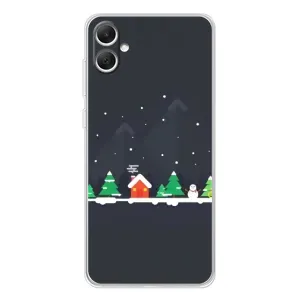 Силіконовий бампер на різдво для Samsung Galaxy A06 (Місто зимове)