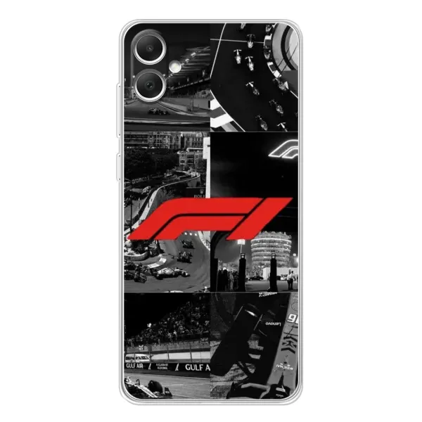 Чехол с рисунком «Коллаж Формула 1» для Samsung Galaxy A06 Чехол с рисунком «Коллаж Формула 1» для Samsung Galaxy A06