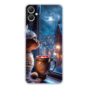 Чехлы на Новый Год Samsung Galaxy A06 (Кот новогодний)