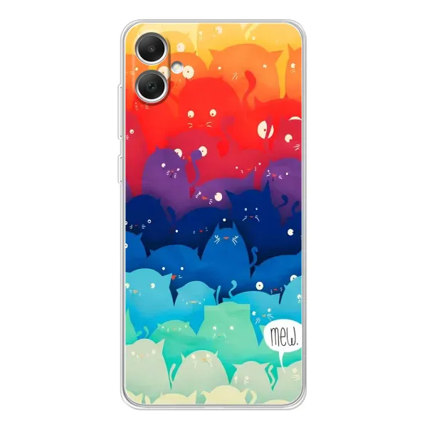 Чехол с рисунком «Mew» для Samsung Galaxy A06
