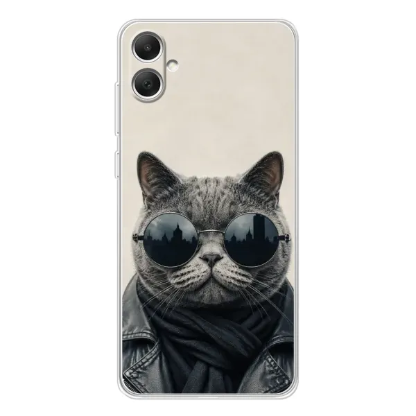 Чехол с рисунком «Модный кот» для Samsung Galaxy A06 Чехол с рисунком «Модный кот» для Samsung Galaxy A06