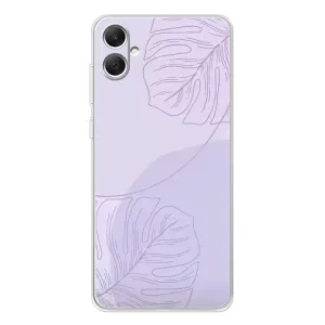 Чохол квітковий дизайн для Samsung Galaxy A06 (Монстера фіолетова)