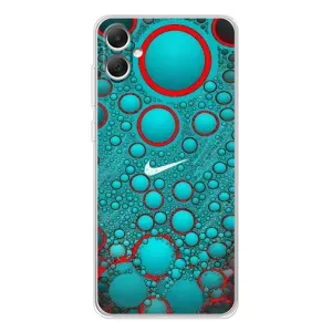 Силиконовый Чехол на Samsung Galaxy A06 с картинкой Nike (Найк зеленый)