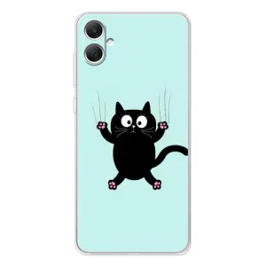 Силиконовый чехол с котиком для Samsung Galaxy A06 (Падающий кот)