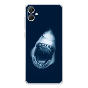Силиконовый бампер с картинкой животных для Samsung Galaxy A06 (Пасть Акулы)
