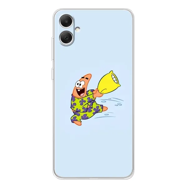 Чехол с рисунком «Патрик с подушкой» для Samsung Galaxy A06 Чехол с рисунком «Патрик с подушкой» для Samsung Galaxy A06