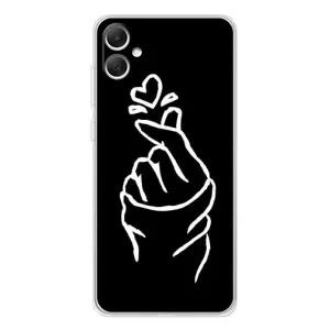 Чохол (Знак сердечка) для Samsung Galaxy A06 (Сердечко на чорному)