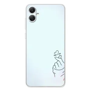 Чохол (Знак сердечка) для Samsung Galaxy A06 (Сердечко на блакитному)