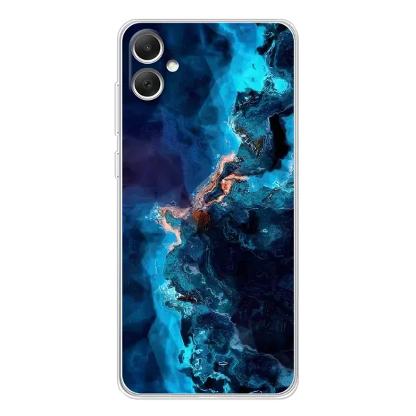 Чехол с рисунком «Синий мрамор» для Samsung Galaxy A06 Чехол с рисунком «Синий мрамор» для Samsung Galaxy A06