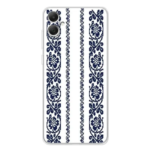 Чехол с рисунком «Синяя вышиванка» для Samsung Galaxy A06 Чехол с рисунком «Синяя вышиванка» для Samsung Galaxy A06