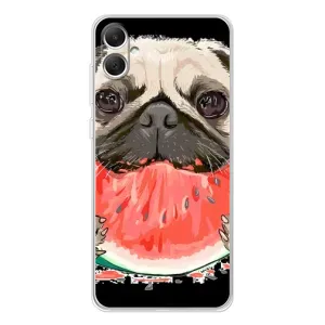 Чехол (ТПУ) Милые собачки для Samsung Galaxy A06 (Смешной Мопс)