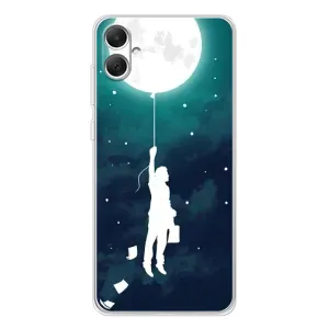 Чехол (ТПУ) с планетами на Samsung Galaxy A06 (To The moon)