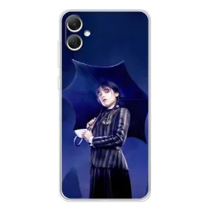 Чохол з картинкою Венсдей на Samsung Galaxy A06 (Венсдей з парасолькою)