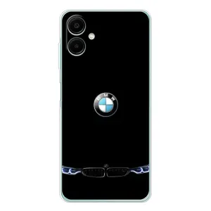 Силіконовий бампер з картинкою машини на Samsung Galaxy A07 (Чорний BMW)