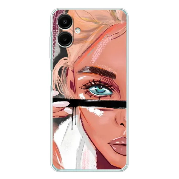 Чехол с рисунком «Девушка и ресницы» для Samsung Galaxy A07 Чехол с рисунком «Девушка и ресницы» для Samsung Galaxy A07