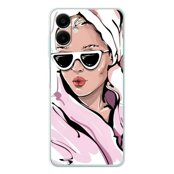 Чехол с рисунком «Девушка в халате» для Samsung Galaxy A07