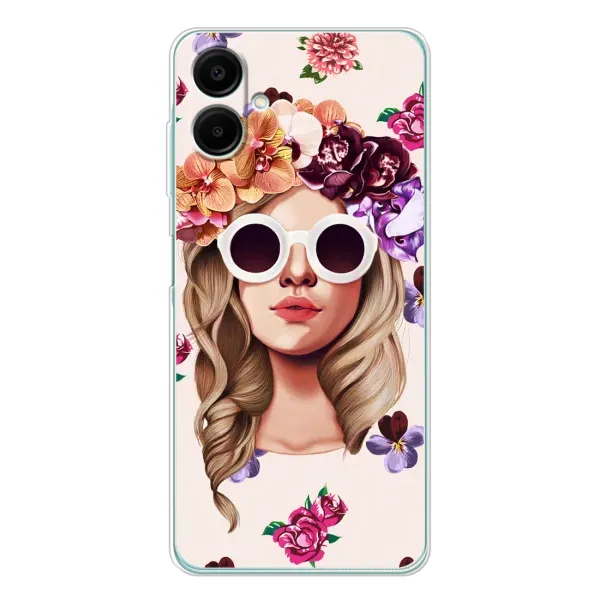 Чехол с рисунком «Девушка в очках» для Samsung Galaxy A07