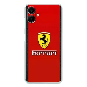 Силіконовий бампер з картинкою машини на Samsung Galaxy A07 (Ferrari Logo)