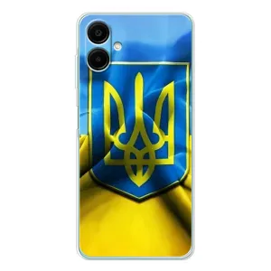 Чехол с картинкой (Патриотический ГЕРБ) на Samsung Galaxy A07 (Герб и Флаг Украины)